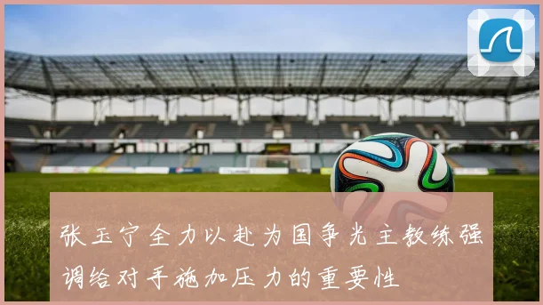 张玉宁全力以赴为国争光主教练强调给对手施加压力的重要性